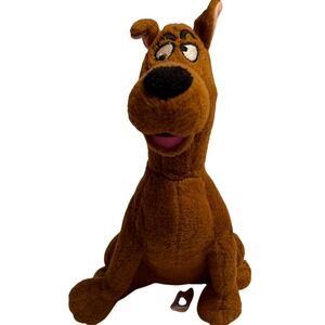 Vintage 2002 Scooby-Doo Hanna-Barbera Plush Stuffed Animal Brown Dog Toy 9"